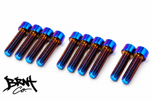 Talaria X3 Cockpit & Fork Titanium Bolt Kit — 16 Bolts