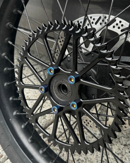 E-Moto Rear Sprocket Titanium Bolt Set — 5 Bolts