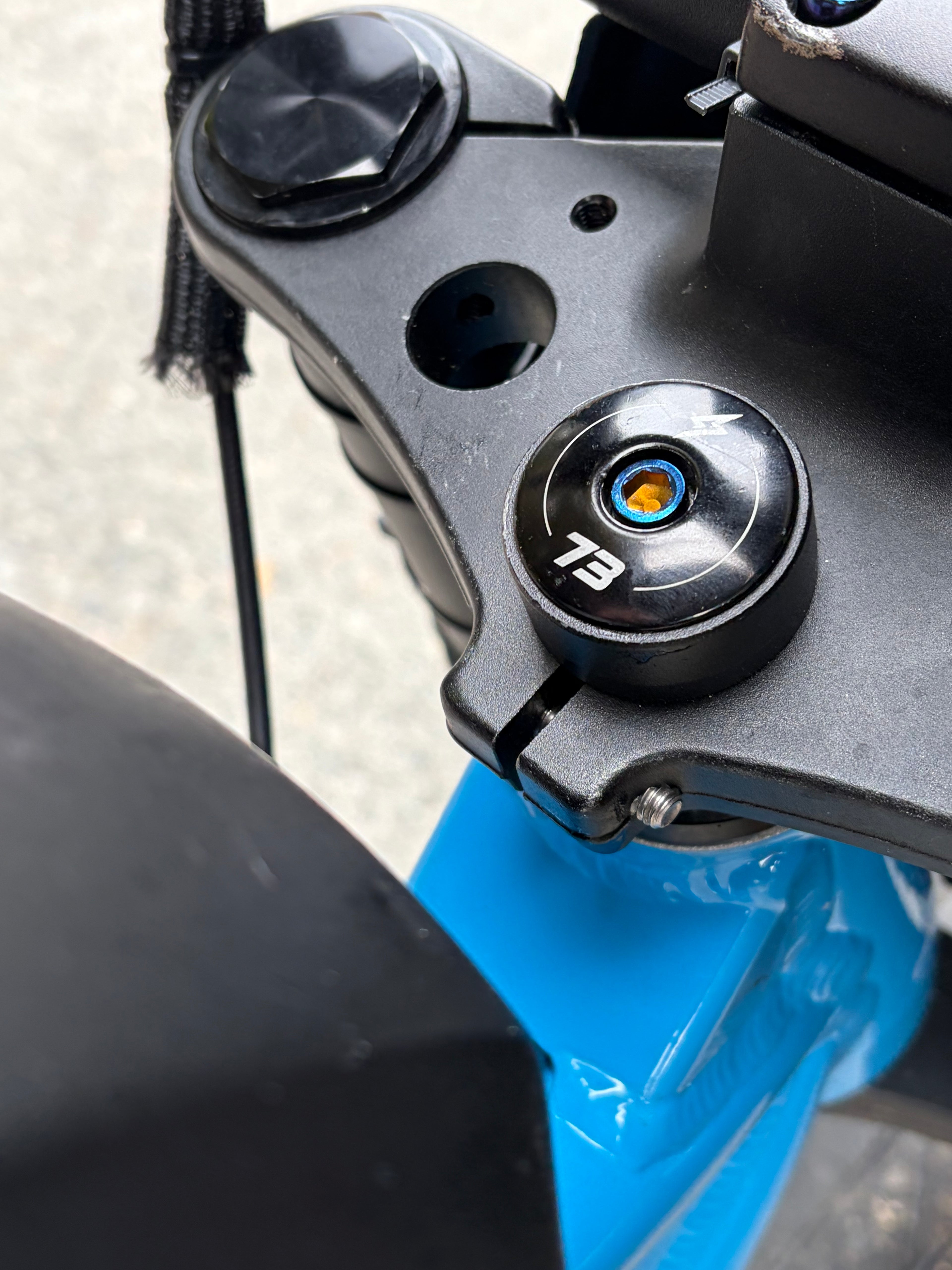 Super73 Titanium Headset Cap Bolt