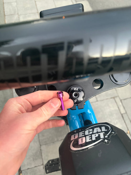 Super73 ZX / Z-Miami Cockpit & Fork Titanium Bolt Kit — 9 Bolts